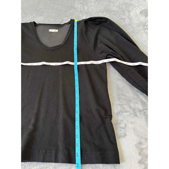 Grey Slate Black Long Sleeve Crew Neck Sweatshirt Womens Top - Picture 5 of 6